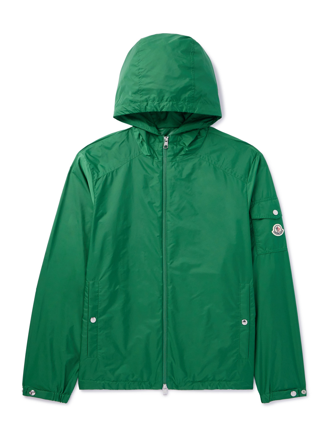 Moncler - Etiache Logo-Appliqued Shell Hooded Jacket - Men - Green - 2 von Moncler