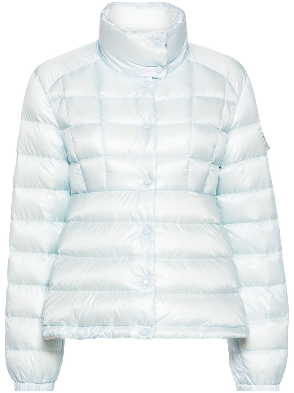 Moncler Gefütterte Aminia Jacke mit Logo-Patch - Blau von Moncler