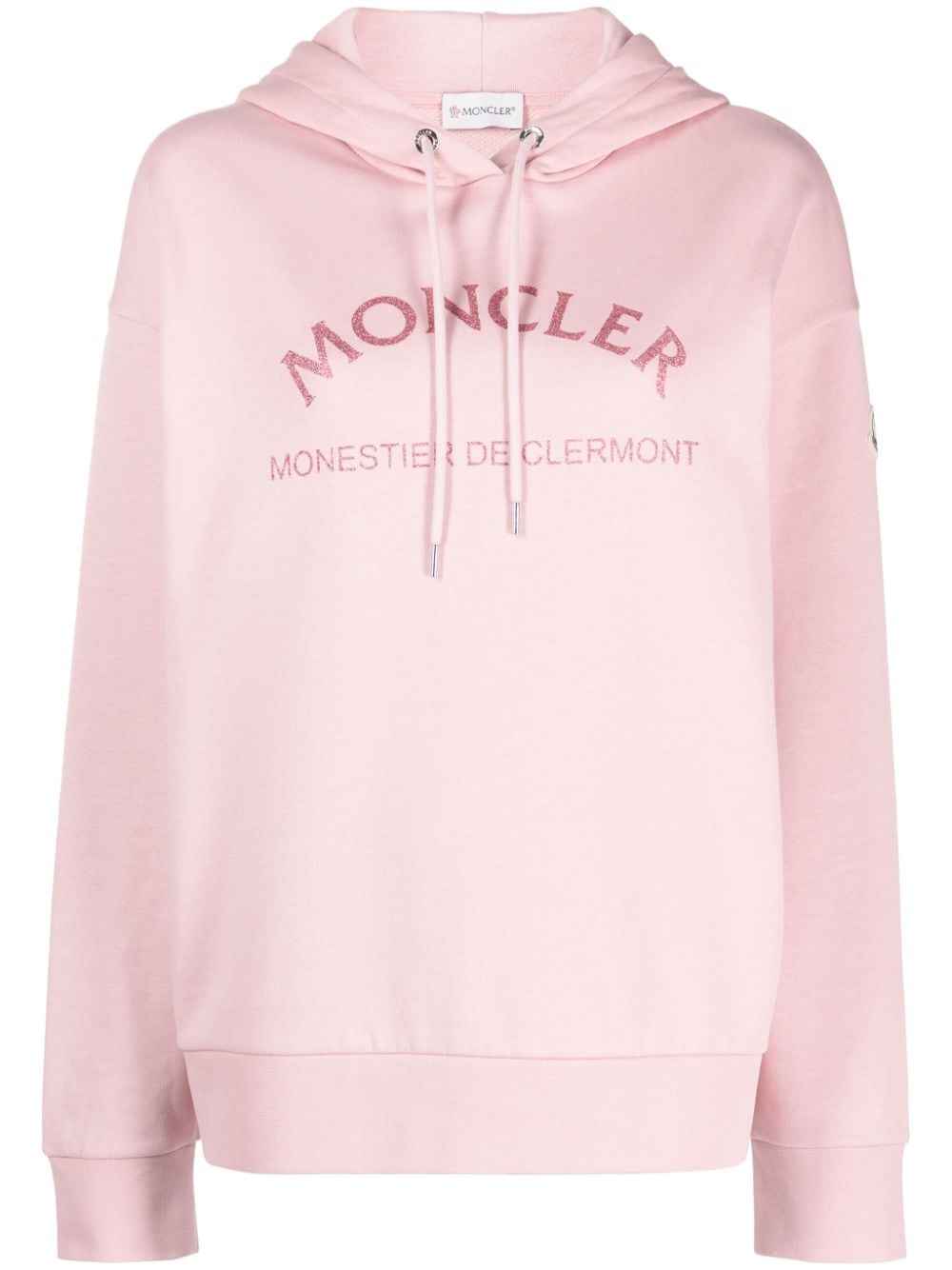 Moncler Hoodie mit Logo-Print - Rosa von Moncler