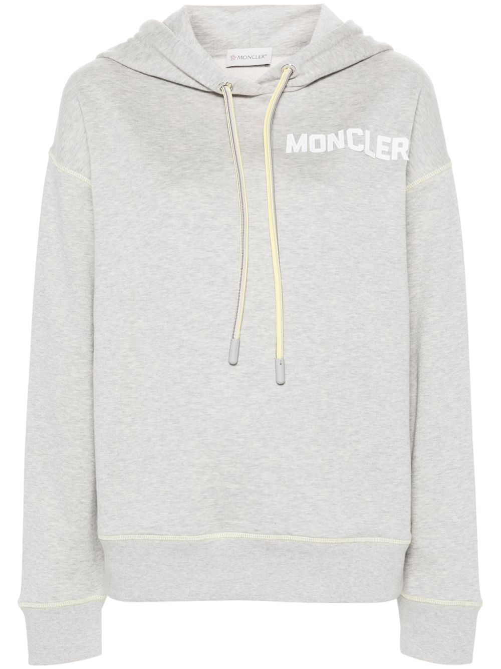 Moncler Hoodie mit Logo-Stickerei - Grau von Moncler