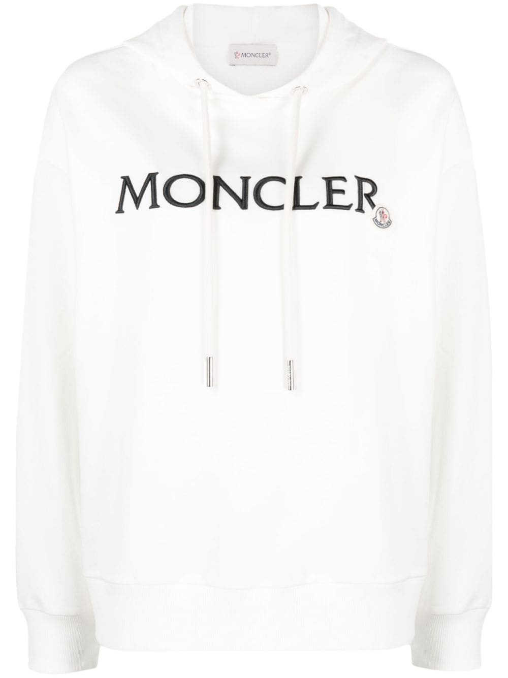 Moncler Hoodie mit Logo-Stickerei - Weiß von Moncler