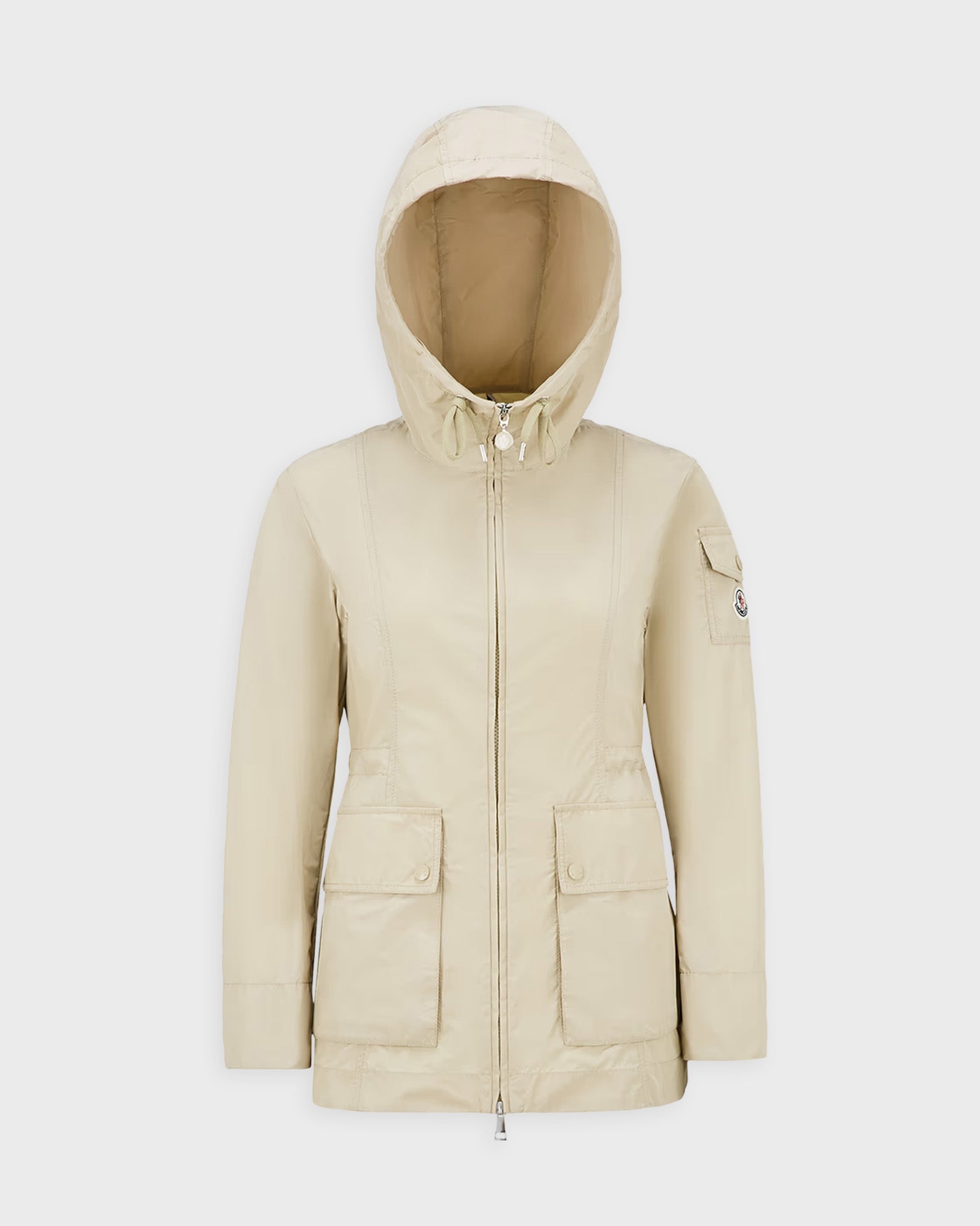 Moncler Jacket Leandro Hooded Parka Beige von Moncler
