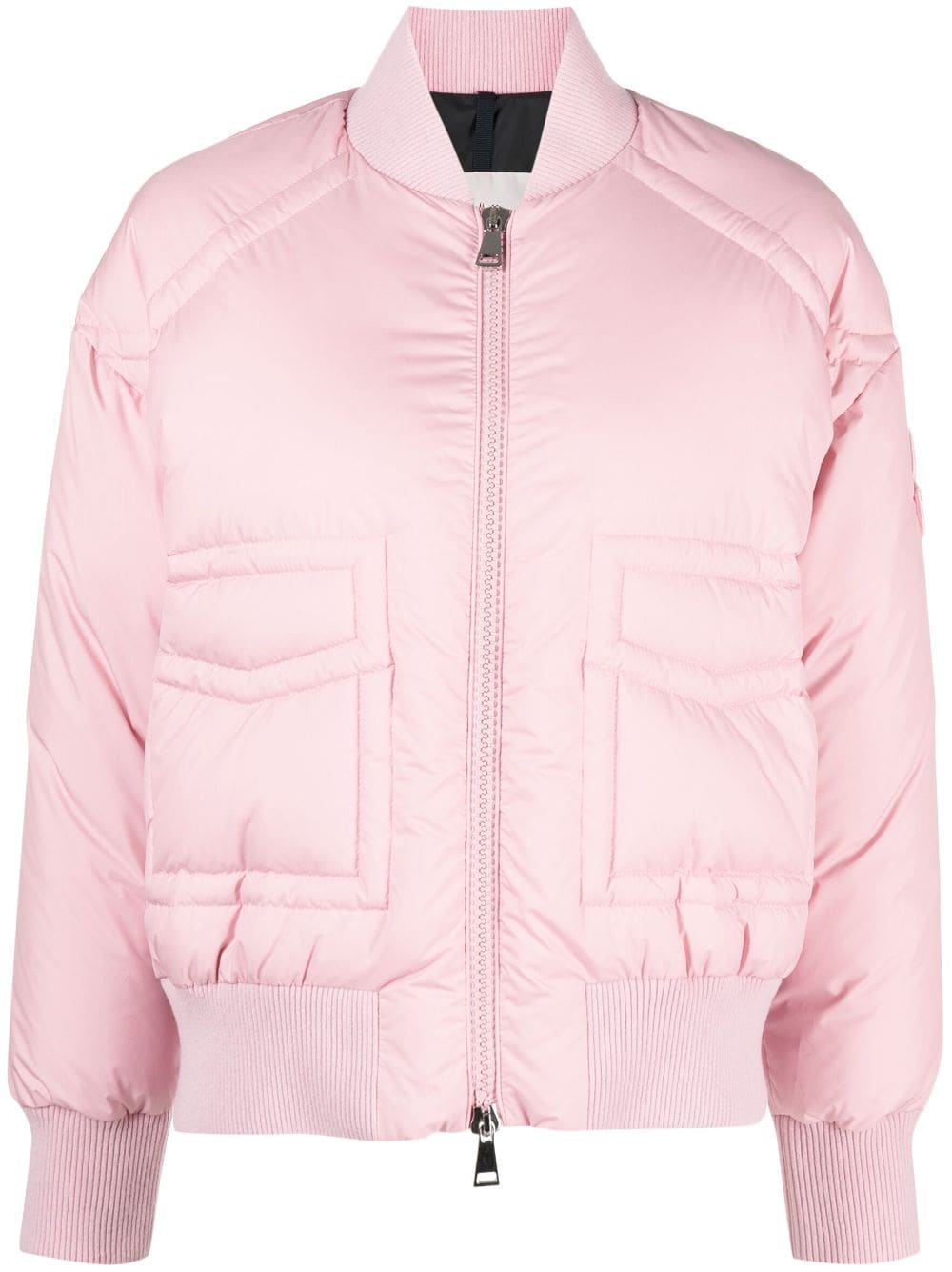 Moncler Bomber-Daunenjacke - Rosa von Moncler