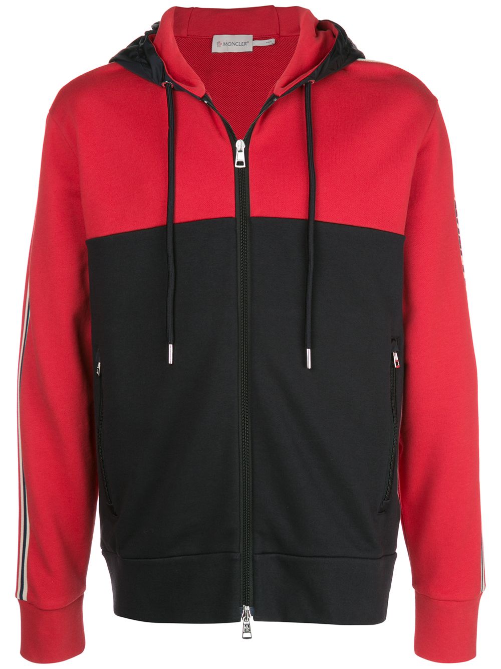 Moncler Kapuzenjacke in Colour-Block-Optik - Rot von Moncler