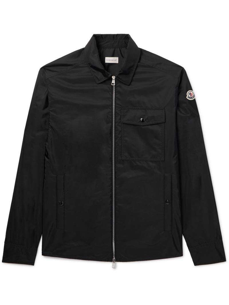 Moncler - Logo-Appliquéd Nylon Overshirt - Men - Black - S von Moncler