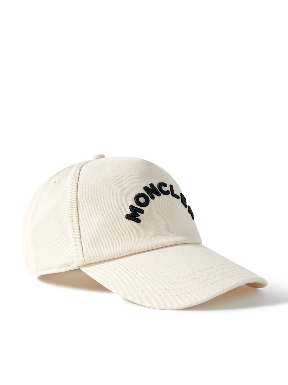 Moncler - Logo-Embellished Cotton-Gabardine Baseball Cap - Men - Neutrals von Moncler