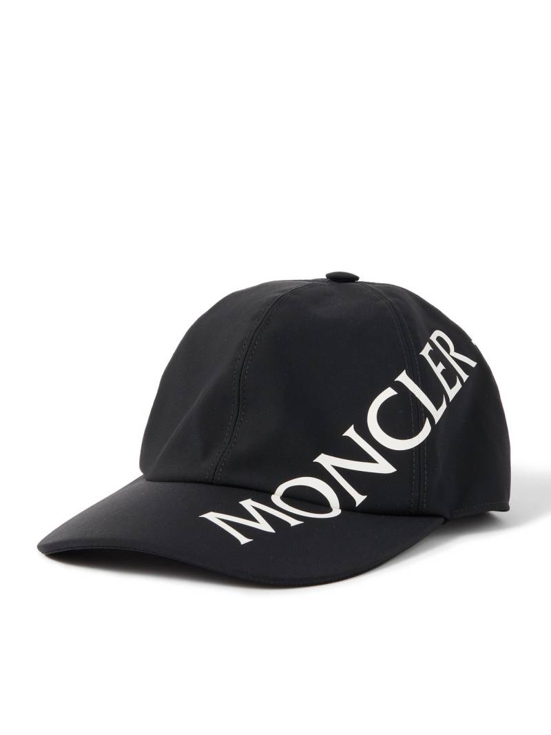 Moncler - Logo-Print Shell Baseball Cap - Men - Black von Moncler