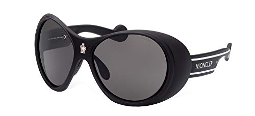 Moncler ML0148 Matte Black/Dark Grey 64/16/130 Unisex Sonnenbrillen von Moncler