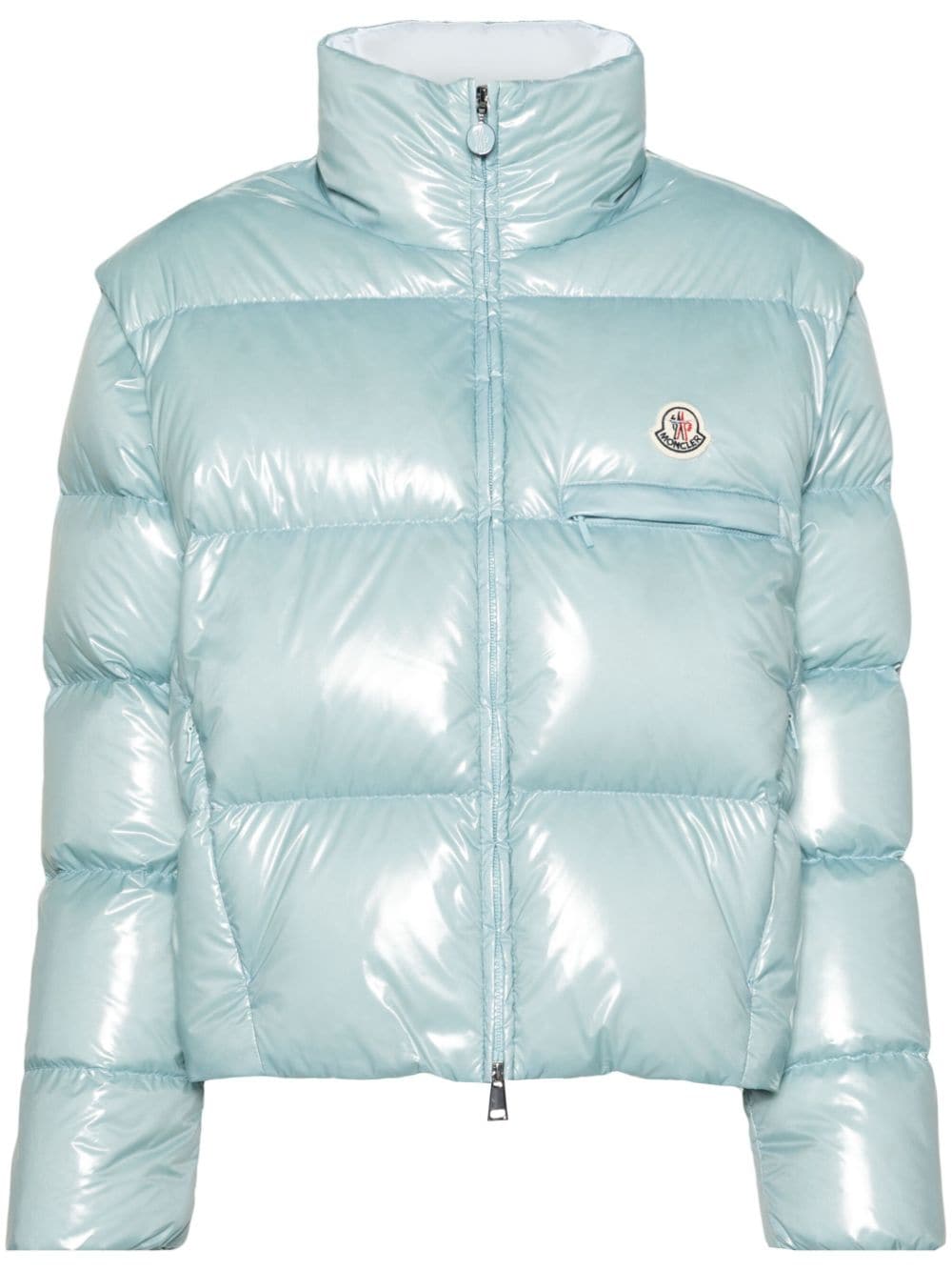 Moncler Gefütterte Almo Jacke mit Reißverschluss - Blau von Moncler