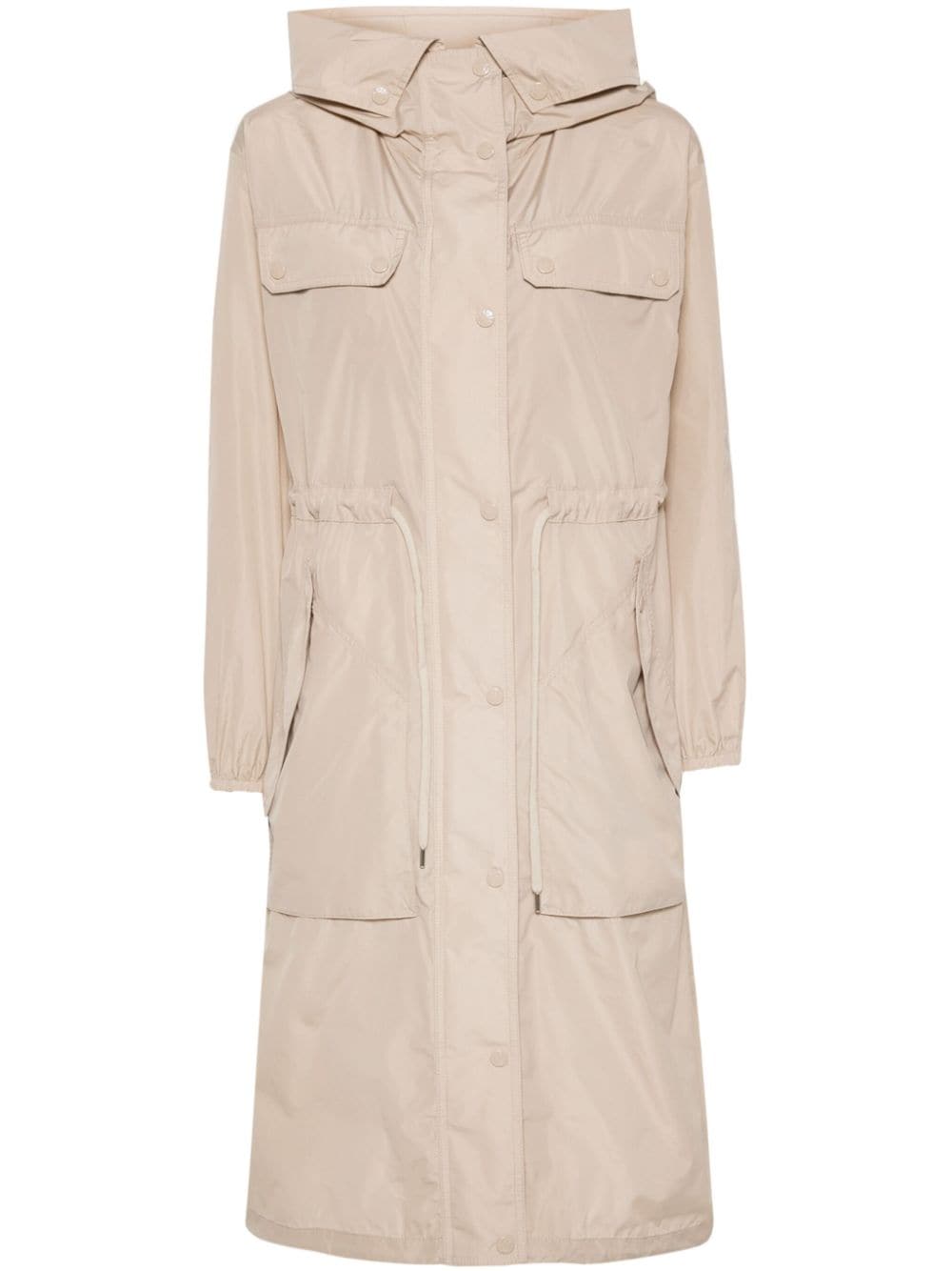 Moncler Langer Mantio Parka - Nude von Moncler