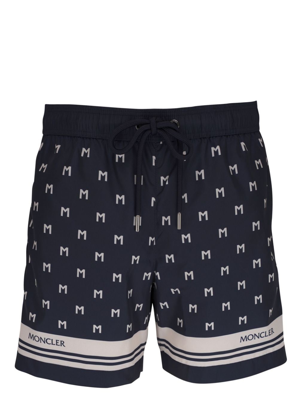 Moncler Monogramm-Print - Blau von Moncler