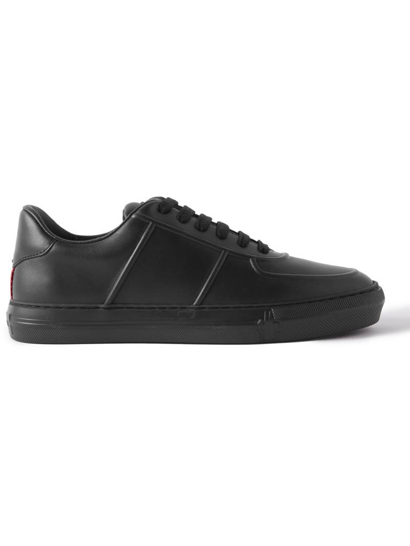 Moncler - Neue York Logo-Appliquéd Leather Sneakers - Men - Black - EU 40 von Moncler