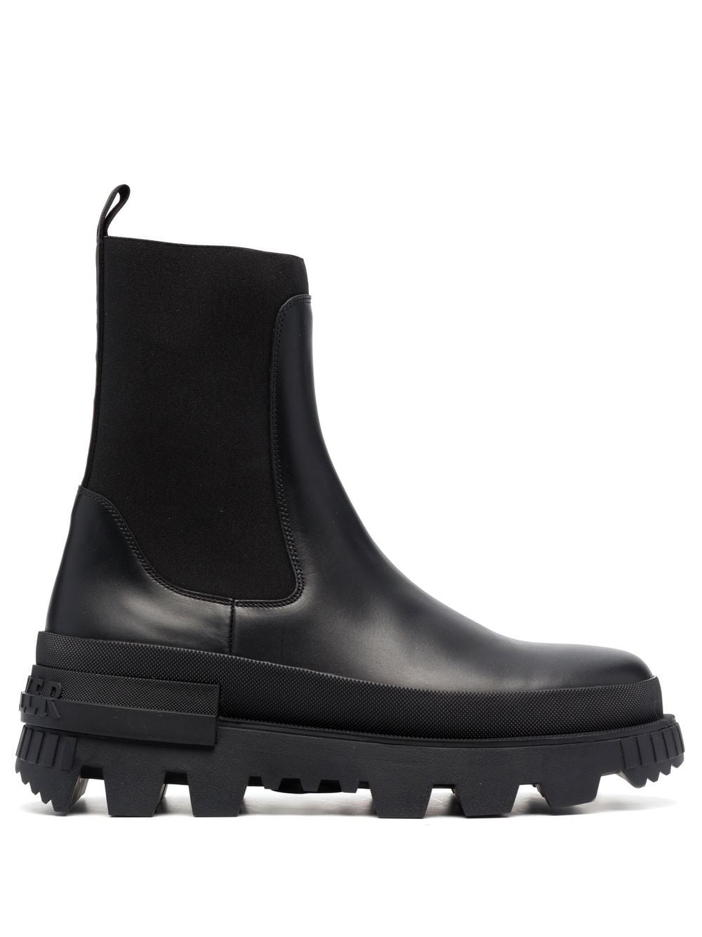 Moncler Chelsea-Boots mit Profilsohle - Schwarz von Moncler