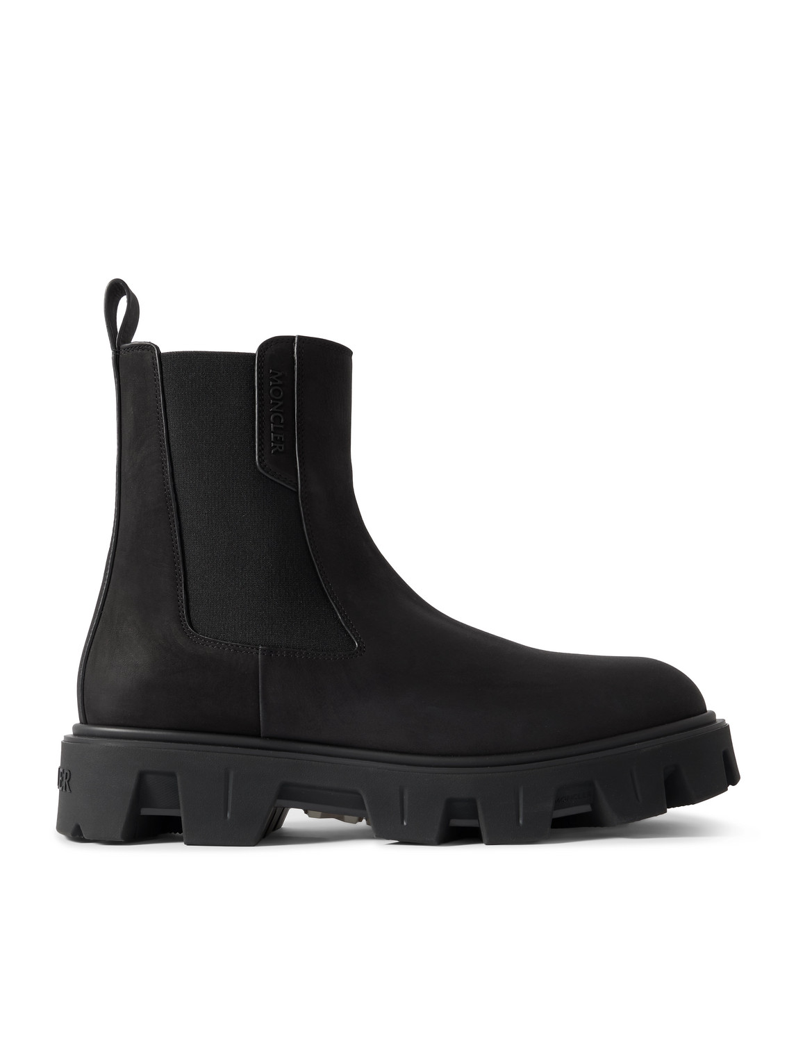 Moncler - Peak City Nubuck Chelsea Boots - Men - Black - EU 41.5 von Moncler