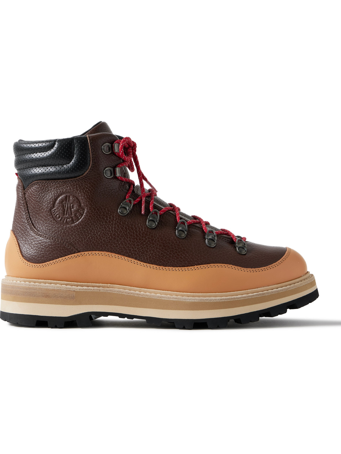 Moncler - Peka Trek Leather Hiking Boots - Men - Brown - EU 43 von Moncler