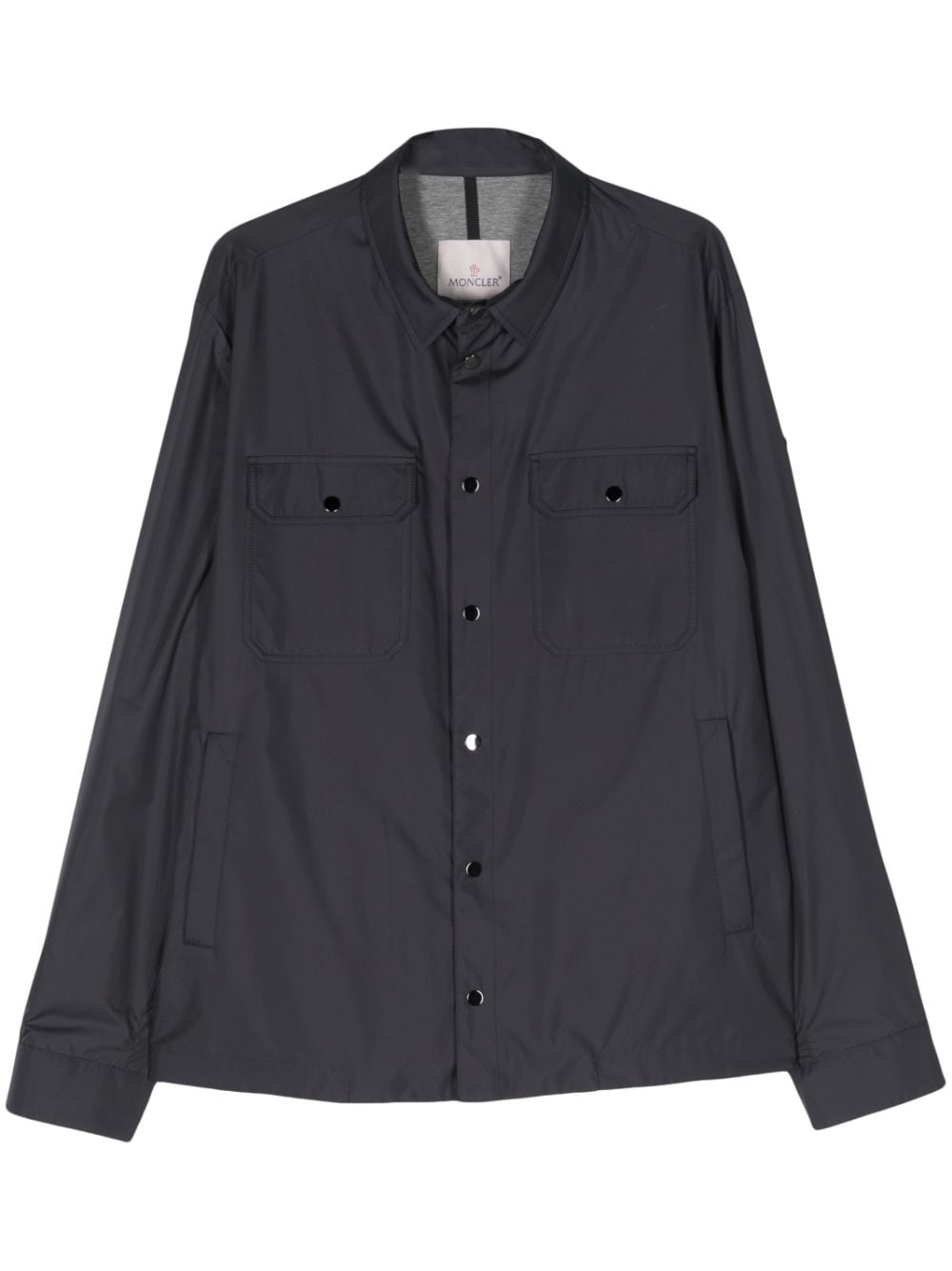 Moncler Piz press-stud shirt jacket - Blau von Moncler