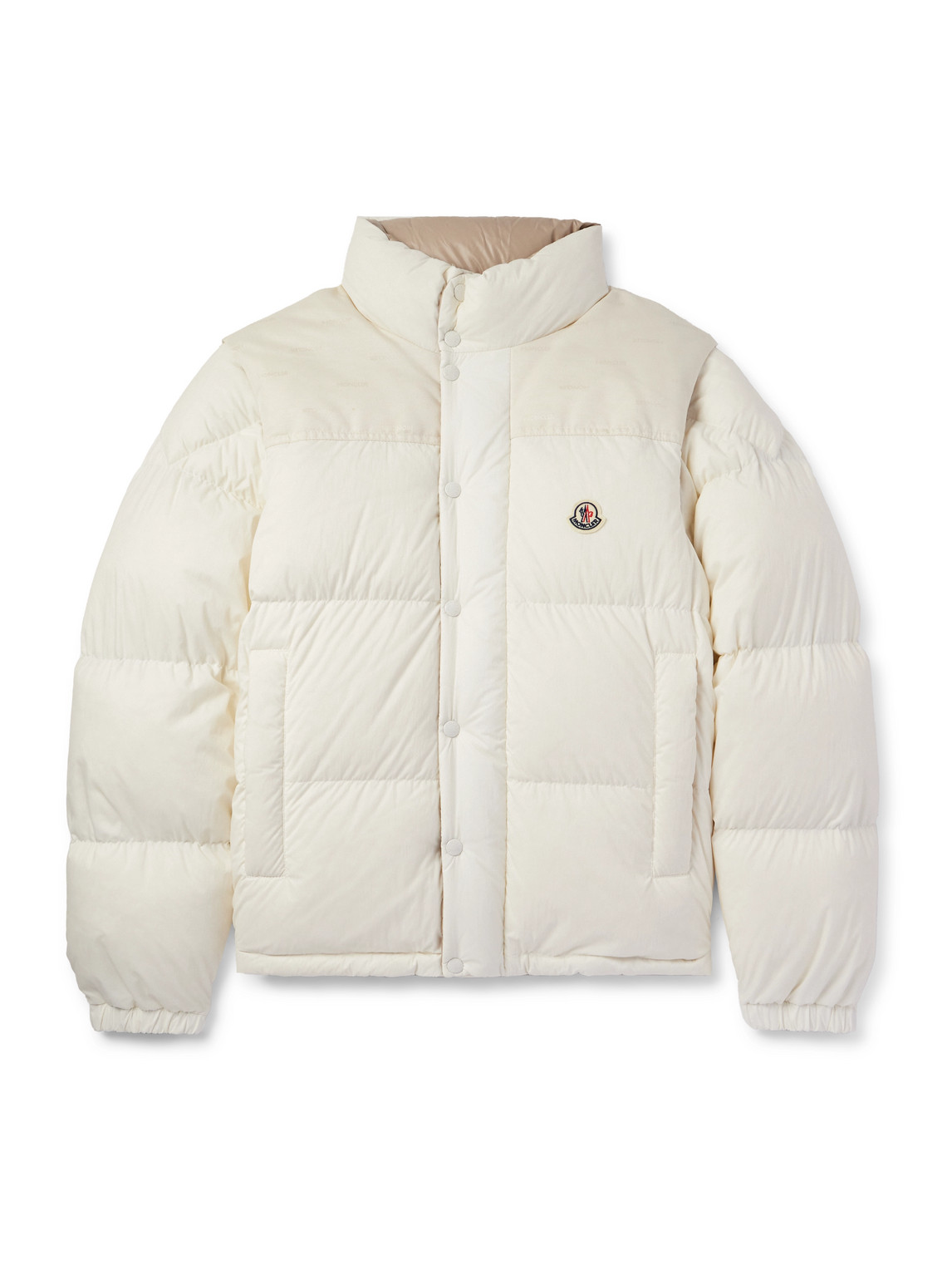 Moncler - Reversible Convertible Canvas-Trimmed Quilted Shell Down Jacket - Men - Neutrals - 2 Moncler - Reversible Convertible Canvas-Trimmed Quilted Shell Down Jacket - Men - Neutrals - 2 von Moncler