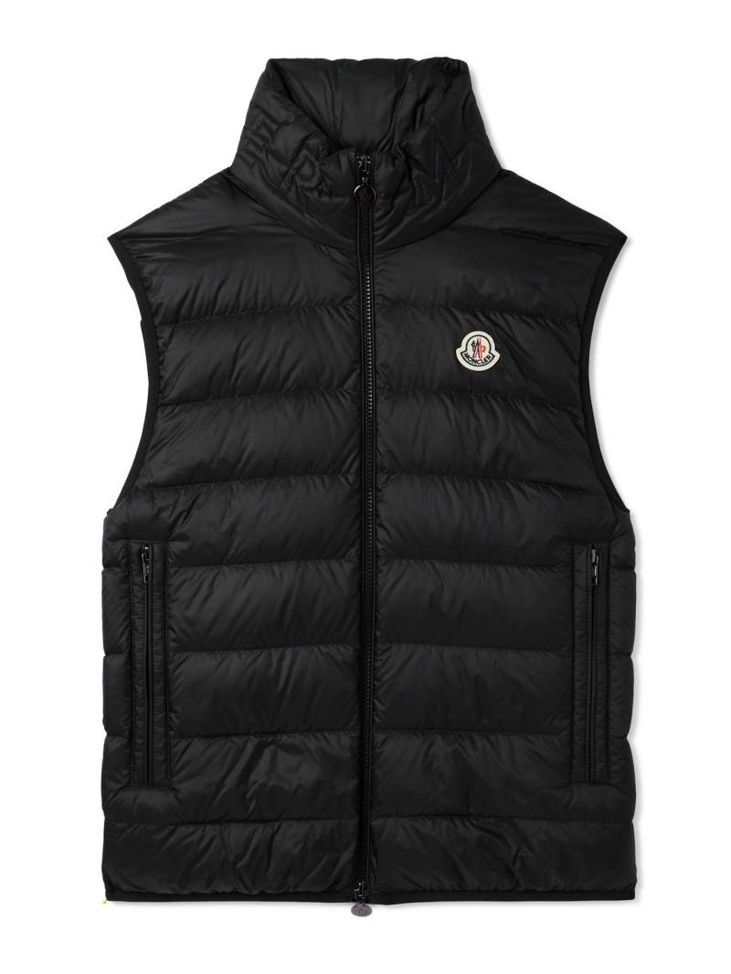 Moncler - Rocoque Logo-Appliquéd Quilted Shell Down Gilet - Men - Black - 2 von Moncler