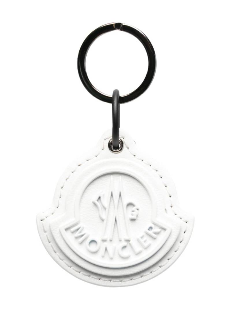 Moncler Schlüsselanhänger mit Logo-Prägung - Weiß von Moncler