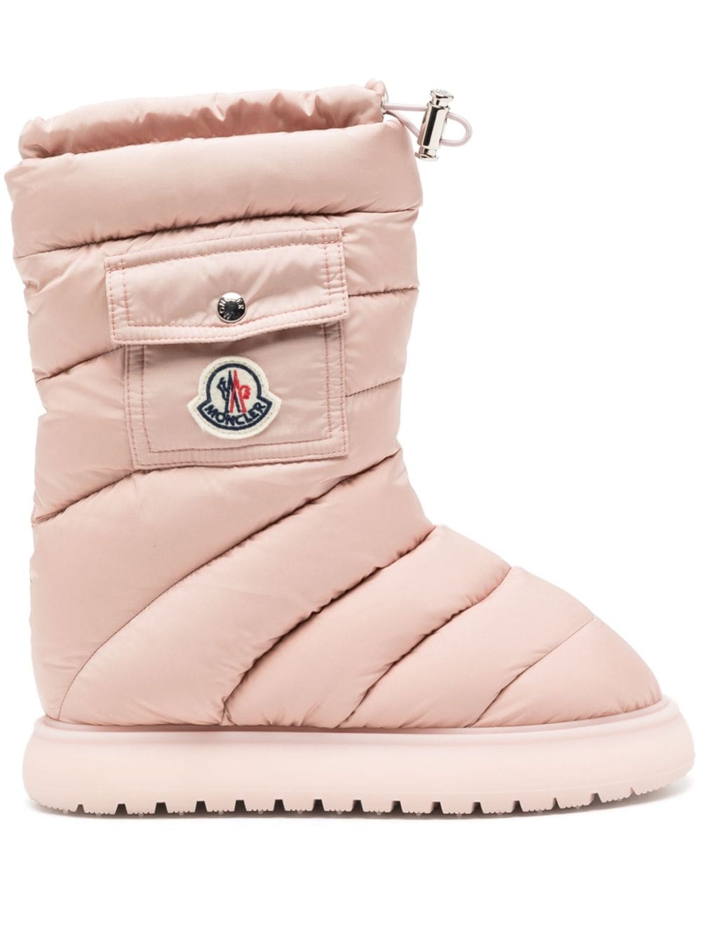 Moncler Schneestiefel mit Logo-Patch - Rosa von Moncler