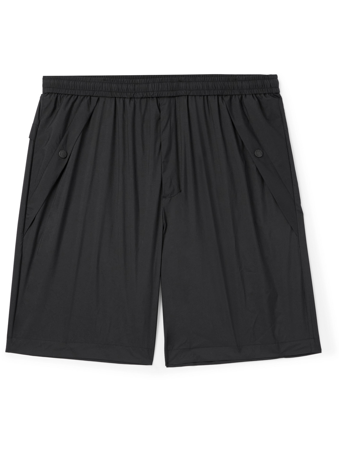 Moncler - Straight-Leg Logo-Appliquéd Nylon Bermuda Shorts - Men - Black - M von Moncler
