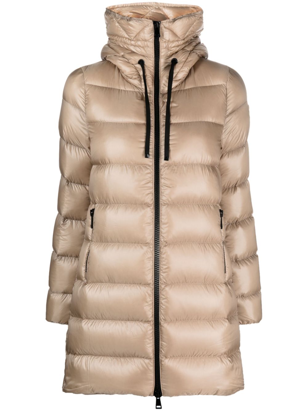 Moncler Suyen Steppmantel mit Kapuze - Nude von Moncler