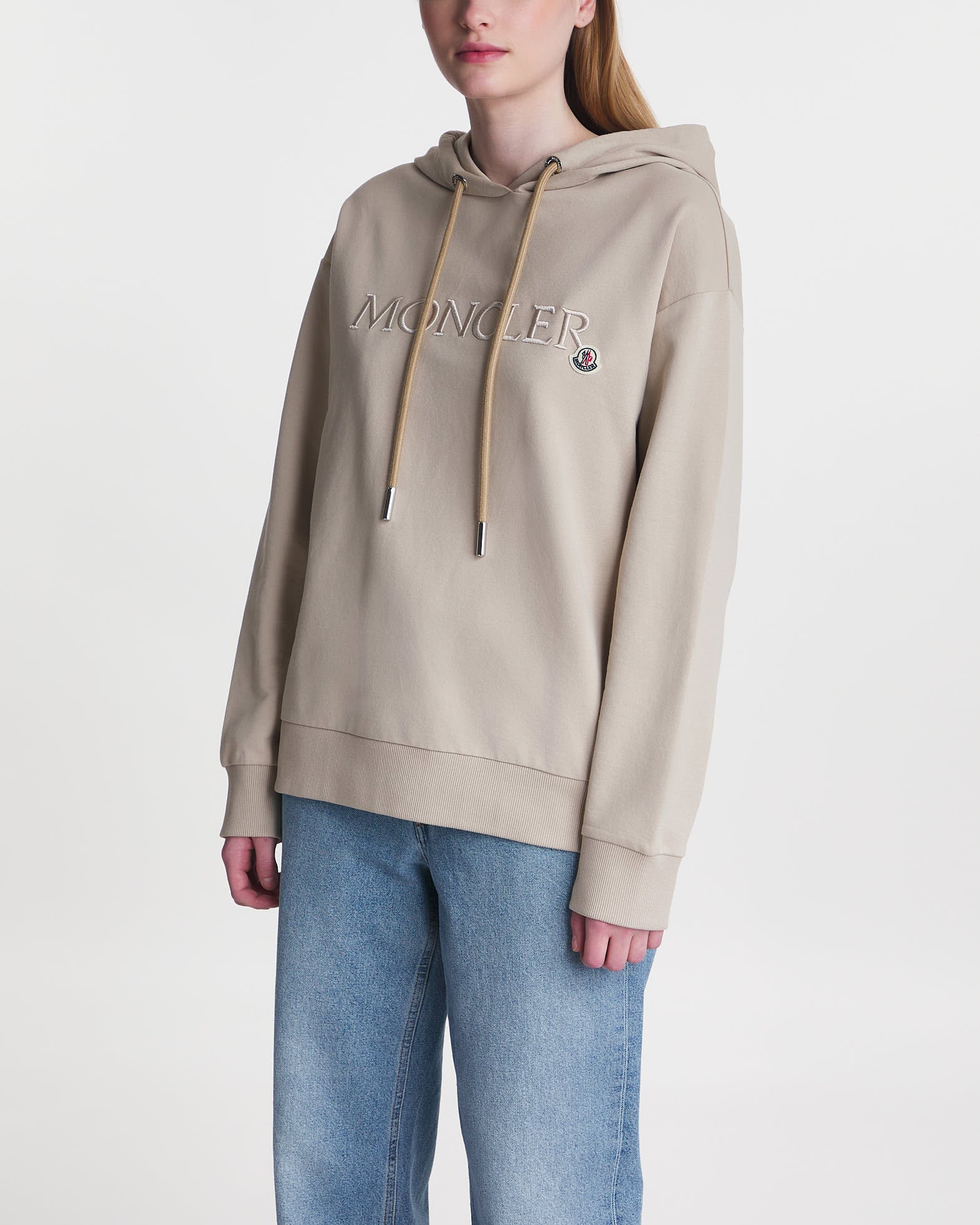 Moncler Sweater Hoodie Logo Beige Moncler Sweater Hoodie Logo Beige von Moncler