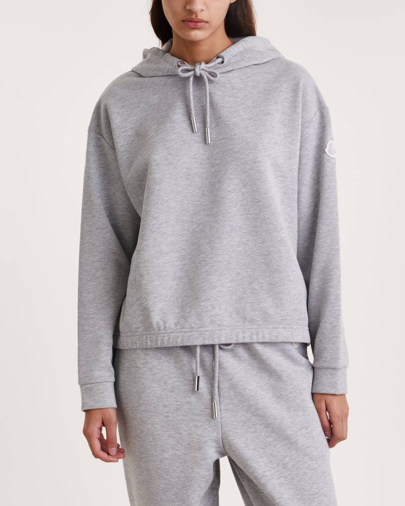 Moncler Sweatshirt Felpa Con Cappuccio Grey von Moncler