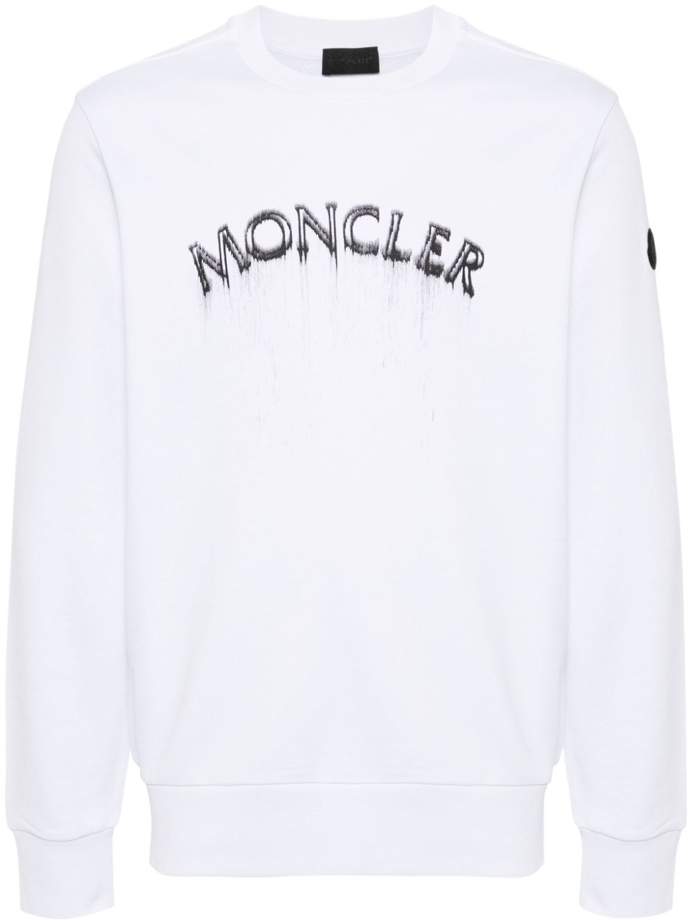 Moncler Sweatshirt mit Logo-Print - Weiß von Moncler