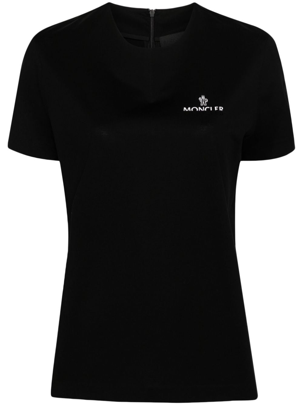 Moncler T-Shirt mit Logo-Print - Schwarz von Moncler