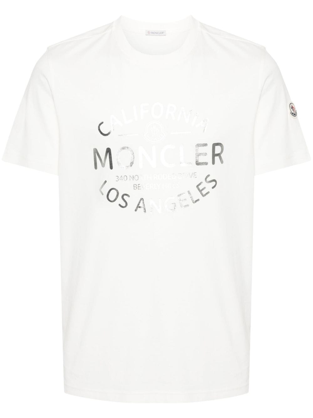 Moncler T-Shirt mit Logo-Print - Weiß von Moncler