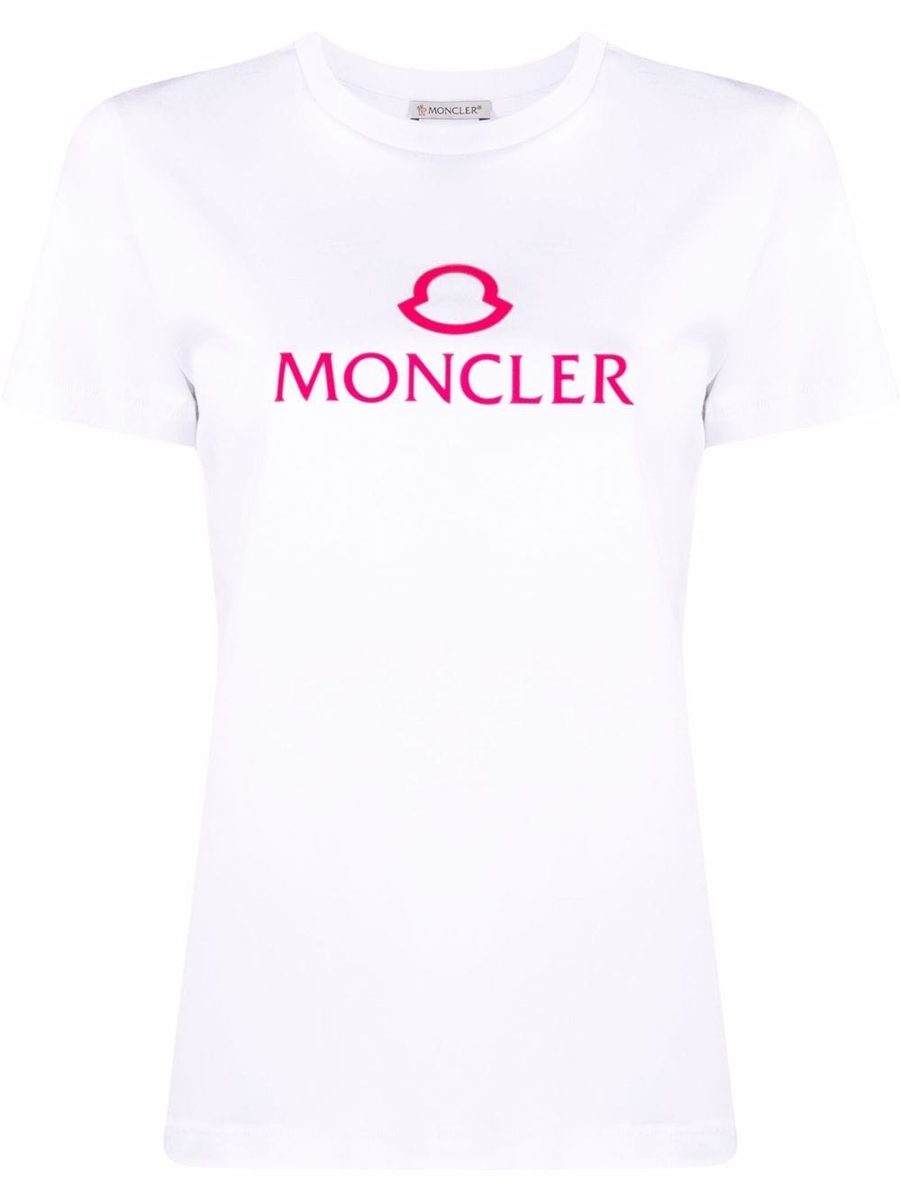 Moncler T-Shirt mit Logo-Print - Weiß von Moncler