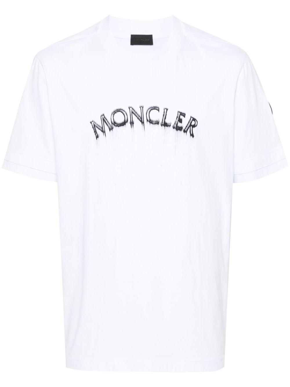 Moncler T-Shirt mit Logo-Print - Weiß von Moncler