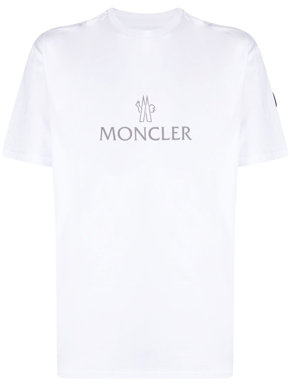 Moncler T-Shirt mit Logo-Print - Weiß von Moncler