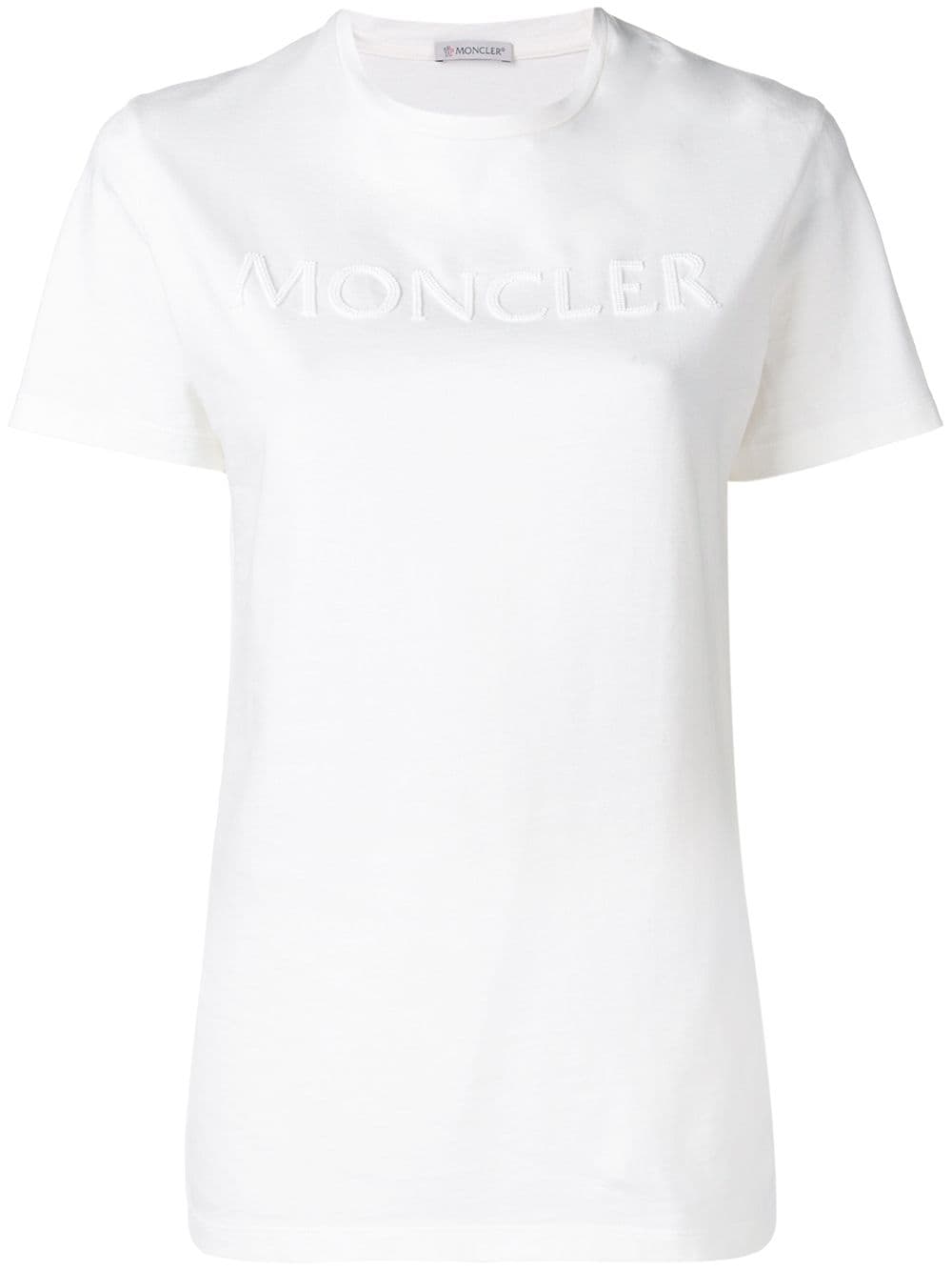 Moncler T-Shirt mit Perlen - Weiß von Moncler