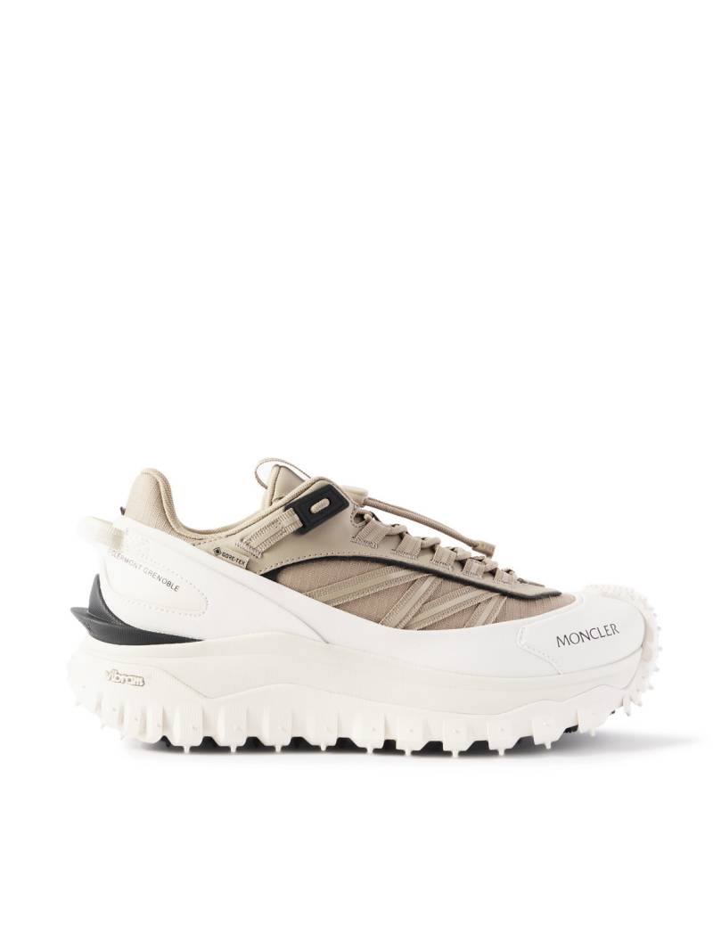 Moncler - Trailgrip GTX Leather-Trimmed Ripstop and Rubber Sneakers - Men - Neutrals - EU 46 von Moncler