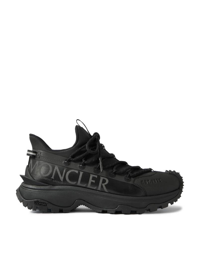 Moncler - Trailgrip Lite 2 Logo-Print Rubber-Trimmed Ripstop Sneakers - Men - Black - EU 45 von Moncler