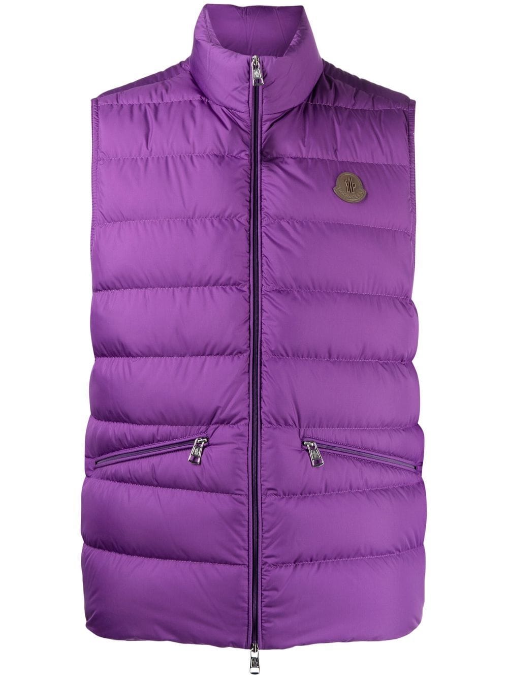 Moncler Gefütterte Treompan Weste - Violett von Moncler