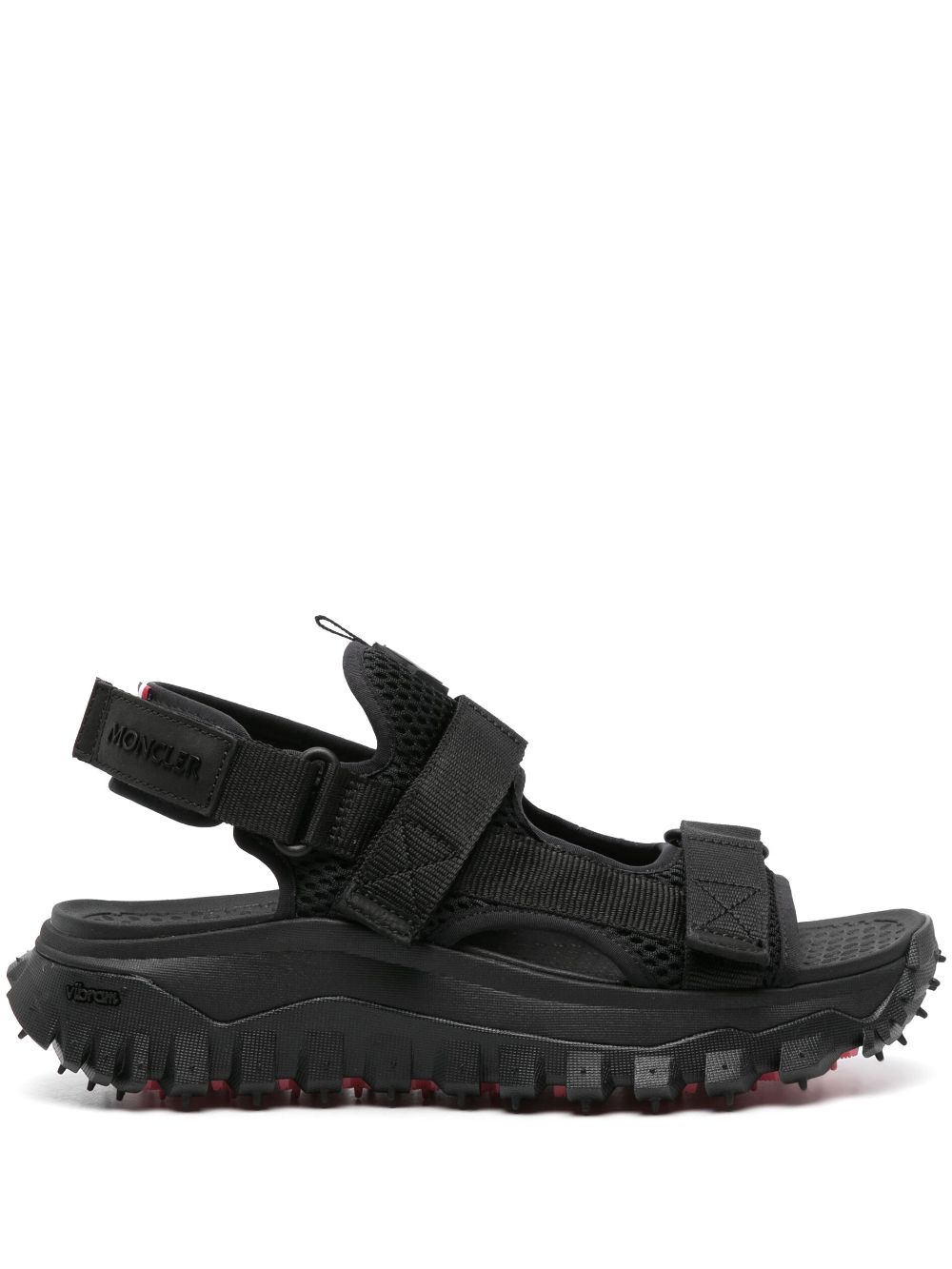 Moncler Vela Sandalen mit Logo-Patch - Schwarz von Moncler