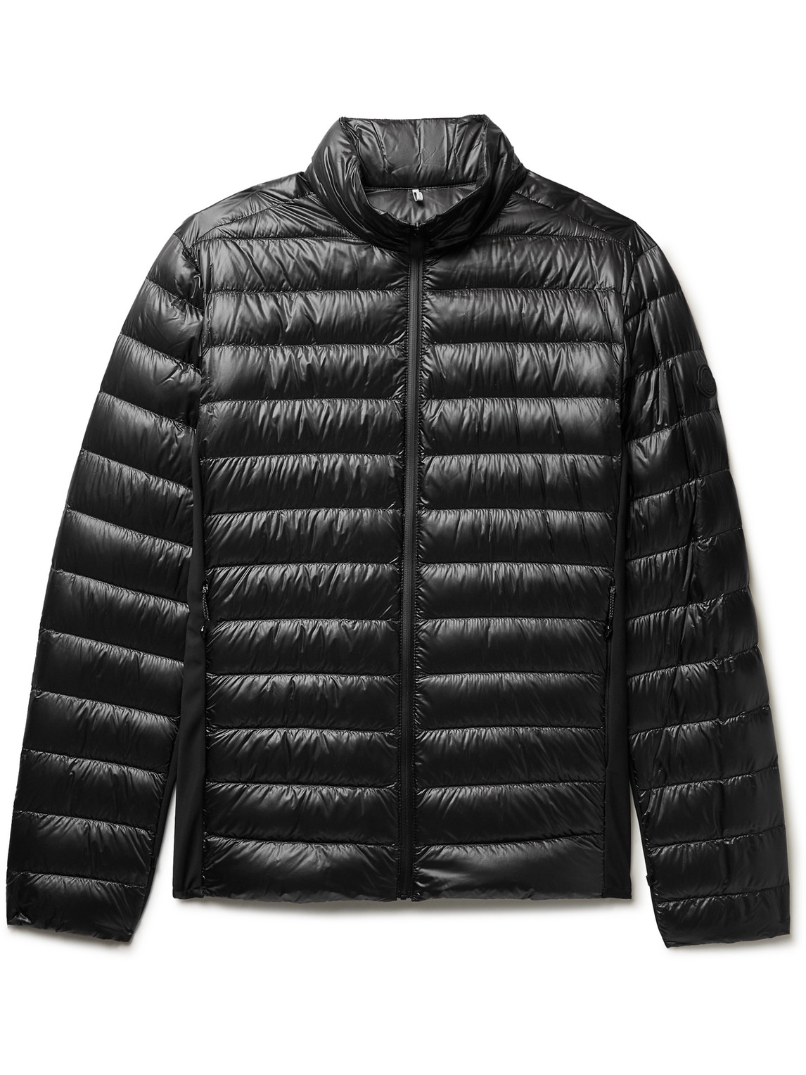 Moncler - Vosges Slim-Fit Quilted Ripstop and Stretch-Jersey Down Jacket - Men - Black - 6 von Moncler