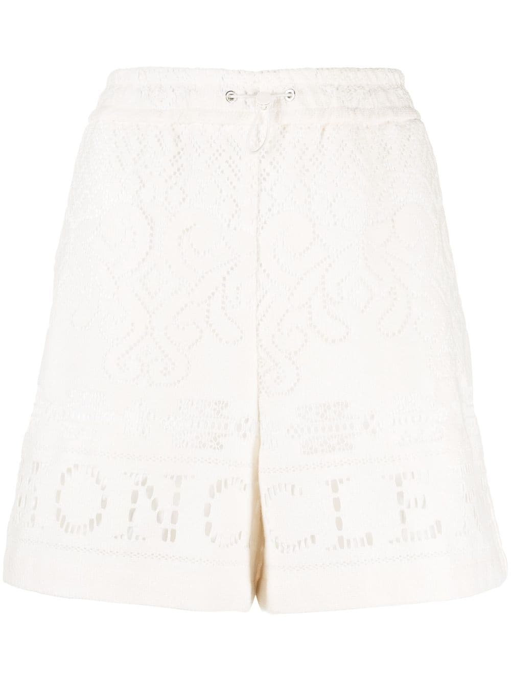 Moncler Shorts mit Kordelzug - Weiß von Moncler
