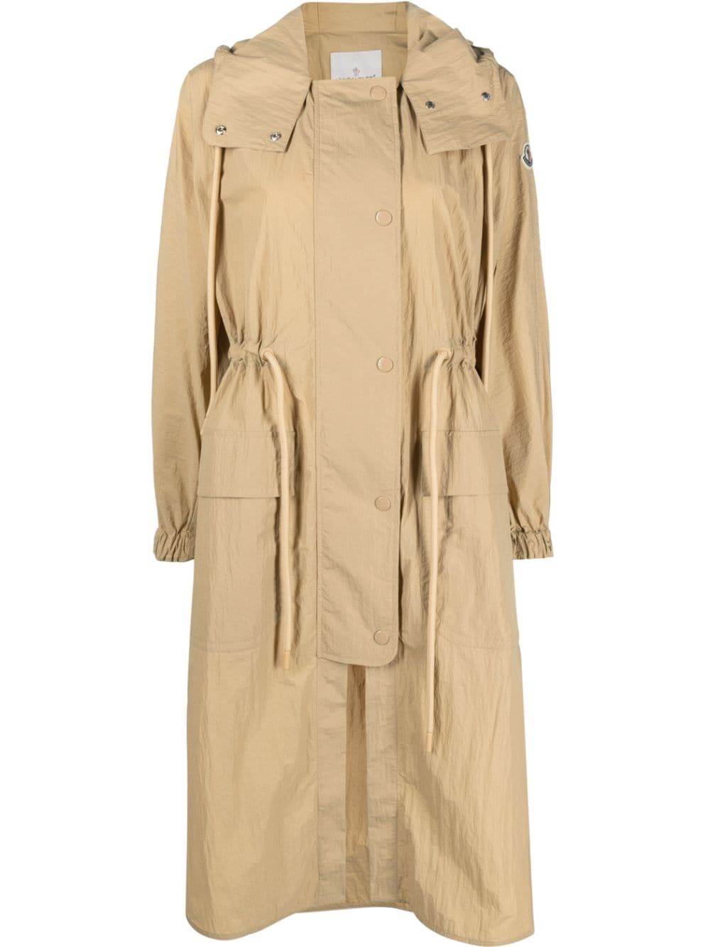 Moncler Mantel mit Kordelzug - Nude von Moncler