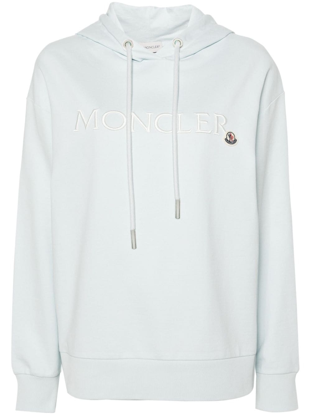 Moncler Hoodie mit Logo-Stickerei - Blau von Moncler