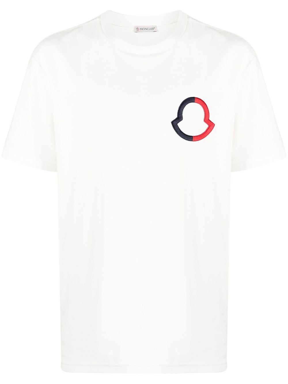 Moncler T-Shirt mit Logo-Stickerei - Weiß von Moncler