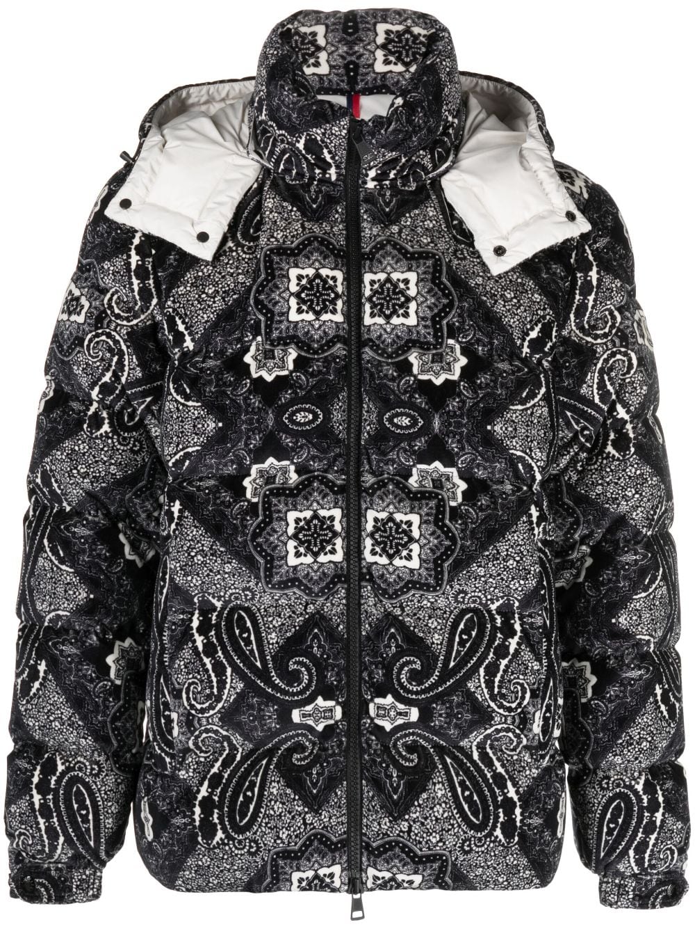 Moncler Kapuzenjacke mit grafischem Print - Schwarz von Moncler