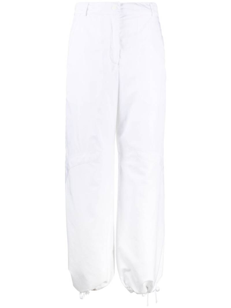 Moncler Straight-Leg-Hose mit hohem Bund - Weiß von Moncler