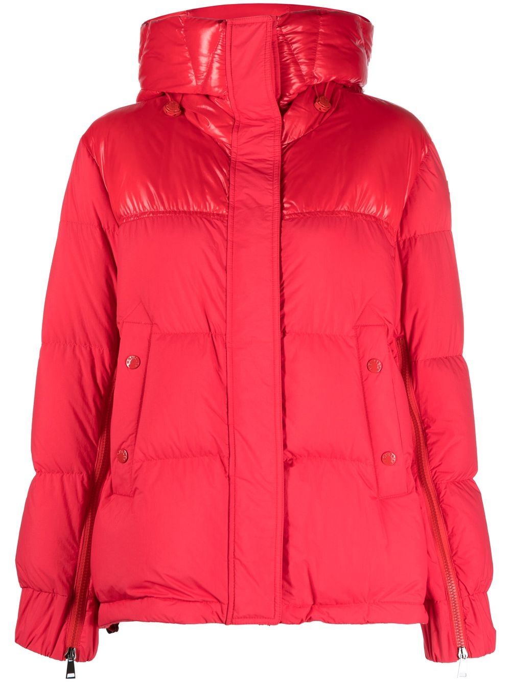 Moncler Gefütterte Kapuzenjacke - Rot von Moncler