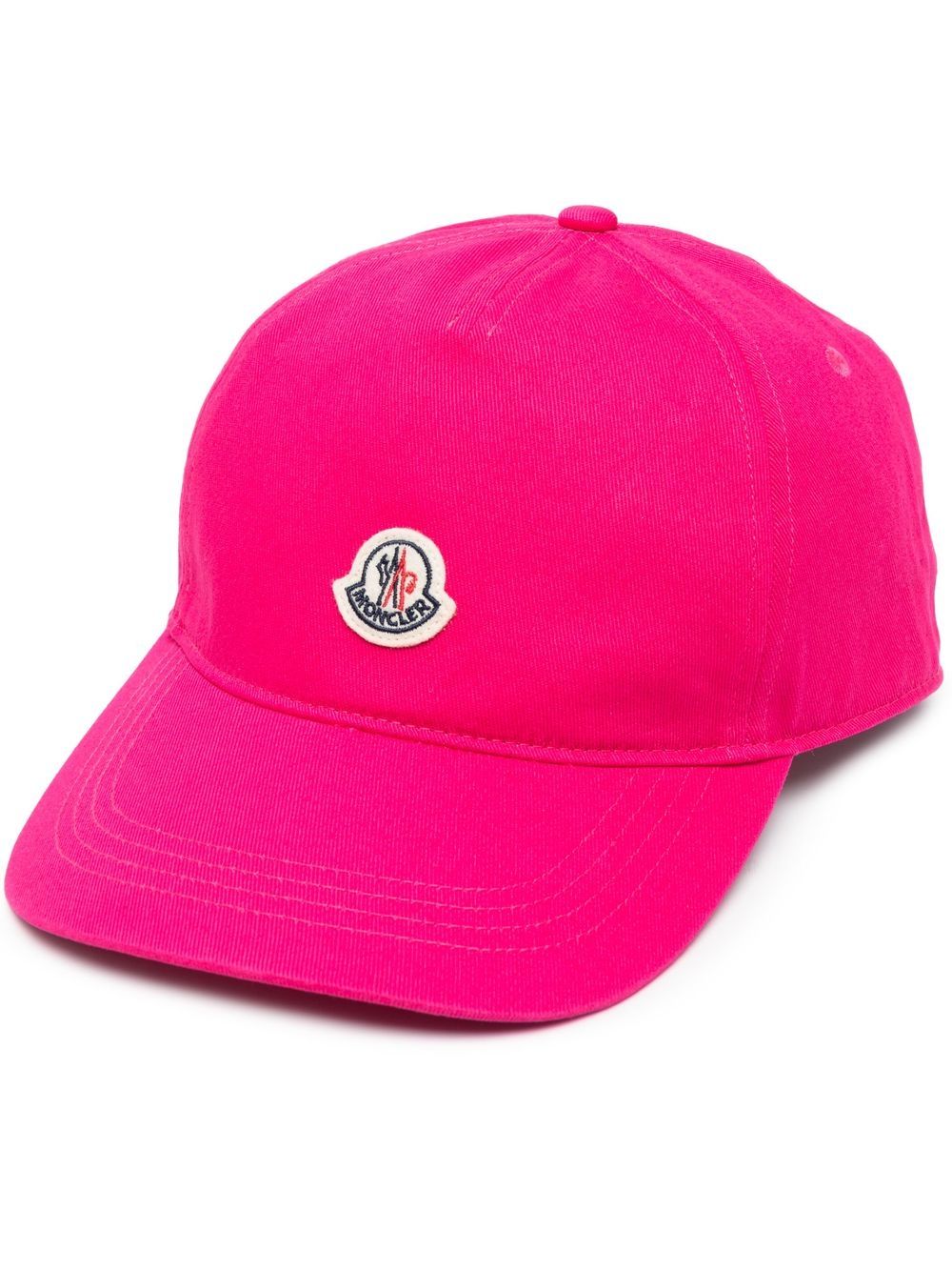 Moncler Baseballkappe mit Logo-Patch - Rosa von Moncler