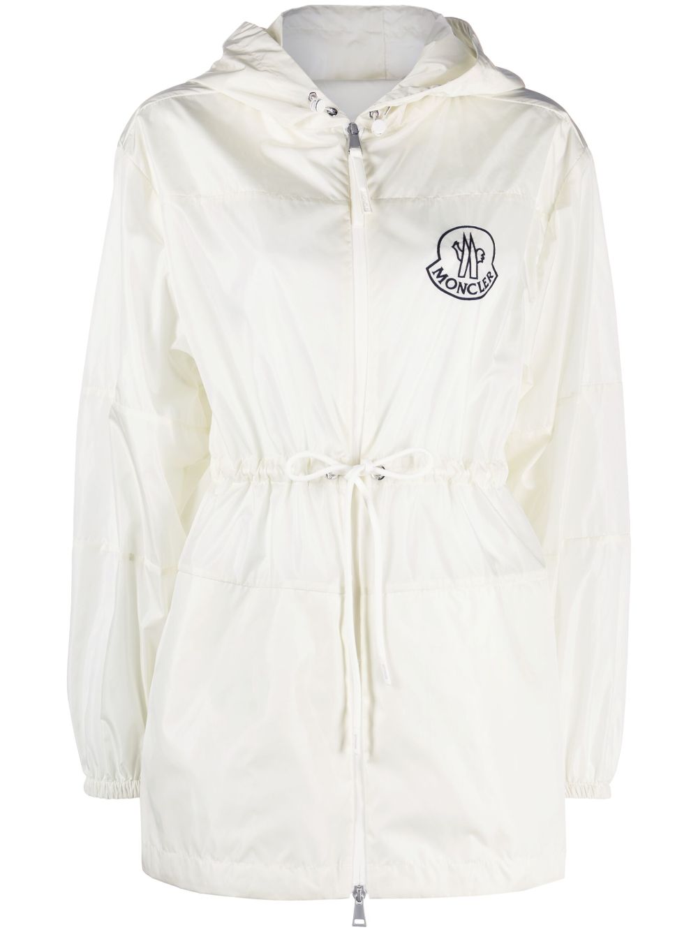 Moncler Regenmantel mit Logo - Weiß von Moncler