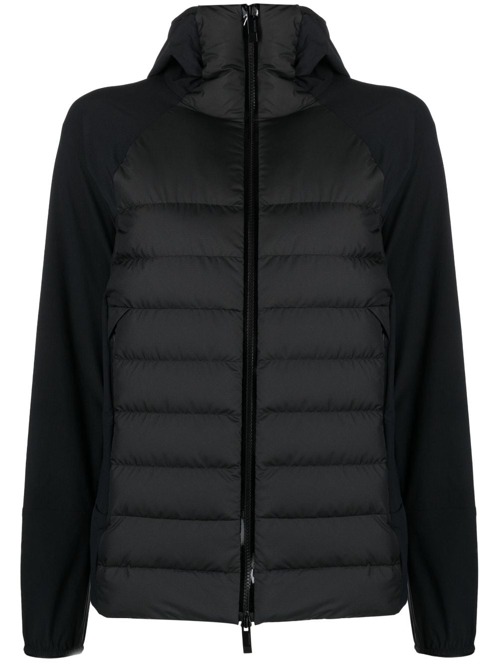 Moncler Gefütterte Jacke mit Logo-Patch - Schwarz von Moncler